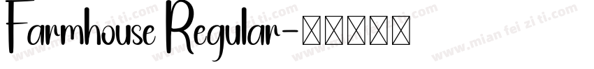 Farmhouse Regular字体转换